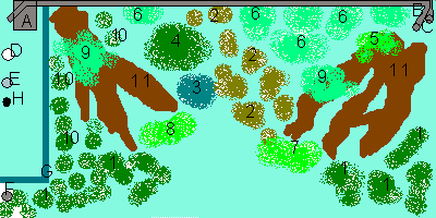 Pflanzplan für 412 Liter Becken